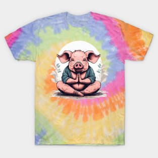 Pig Yoga Namaste National Pig Day Humor T-Shirt